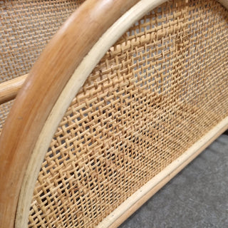 Zeitungskorb aus Rattan I Boho Korb