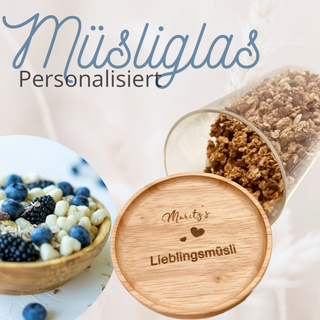 Vorratsglas "Müsli" personalisiert